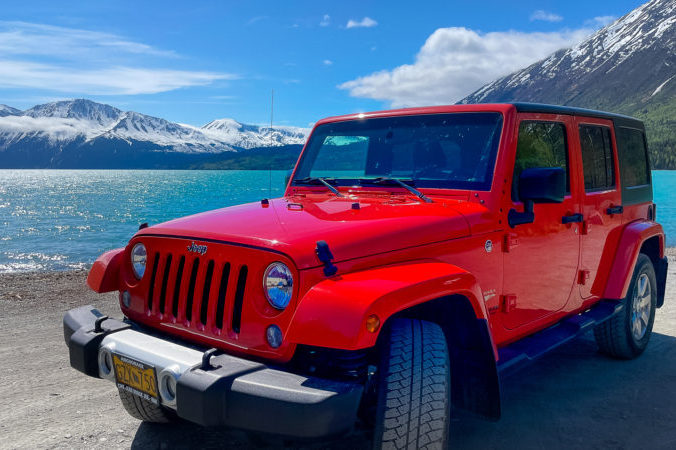 Jeep + Lake